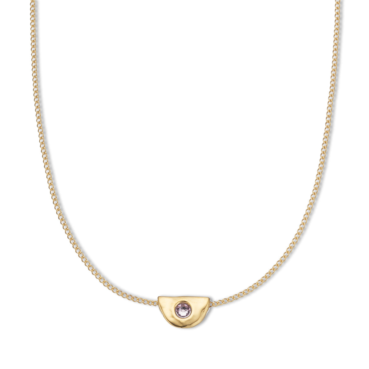 June Alexandrite Birthstone Necklace
