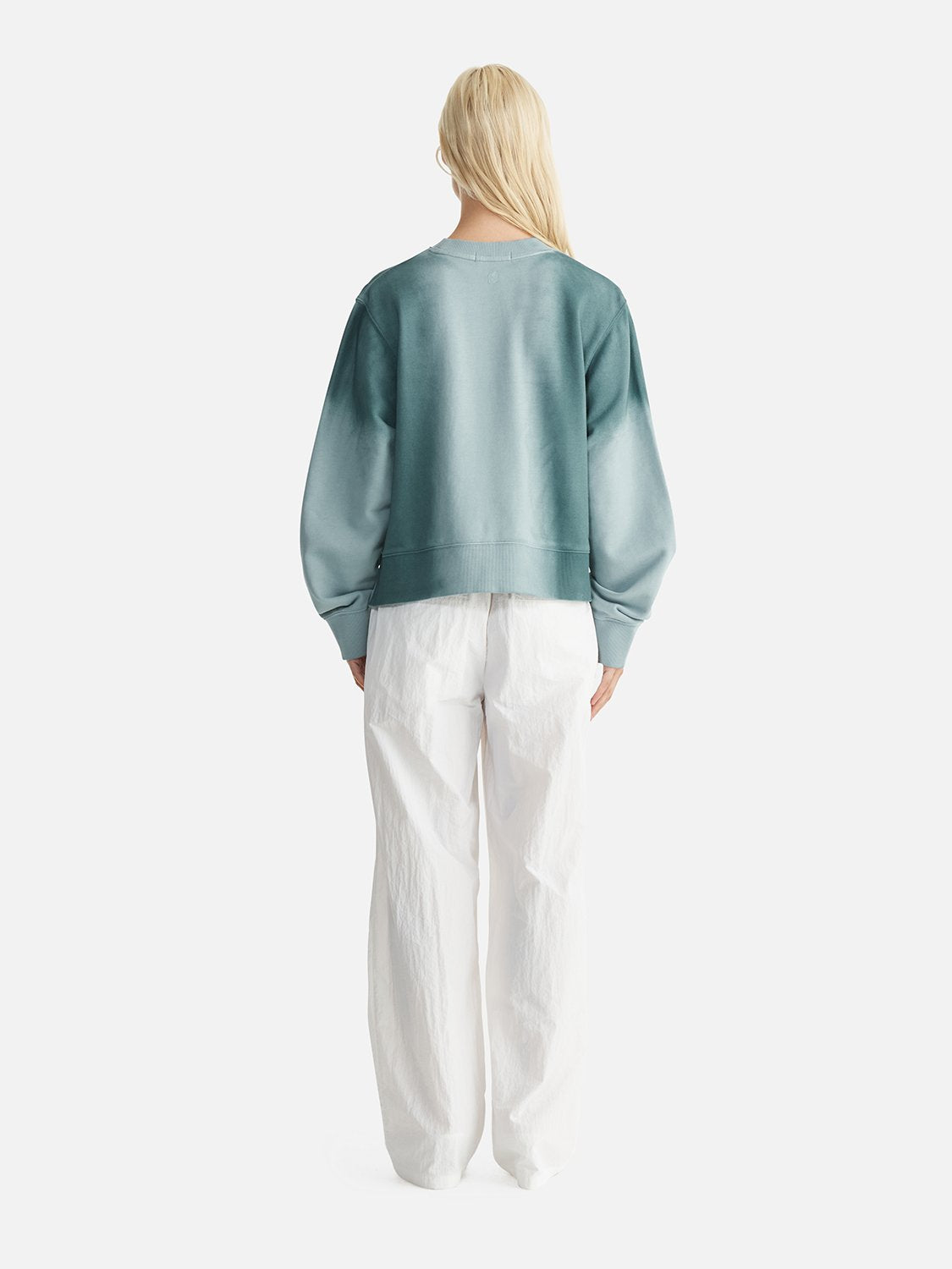 Remi Relaxed Sweater Ombre | Mist/Teal