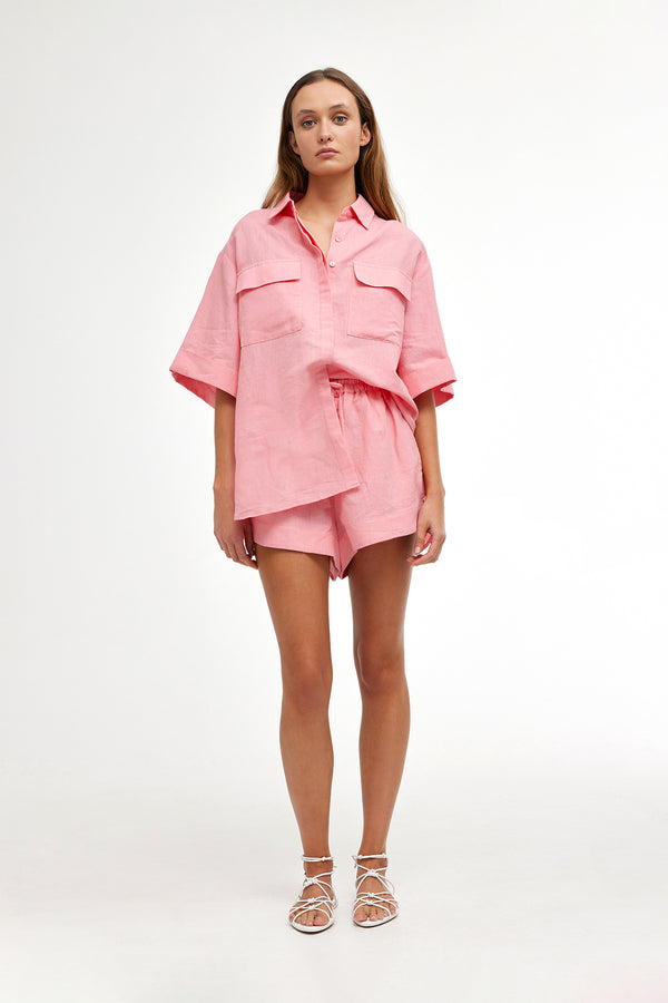 Juniper Shirt | Coral Pink