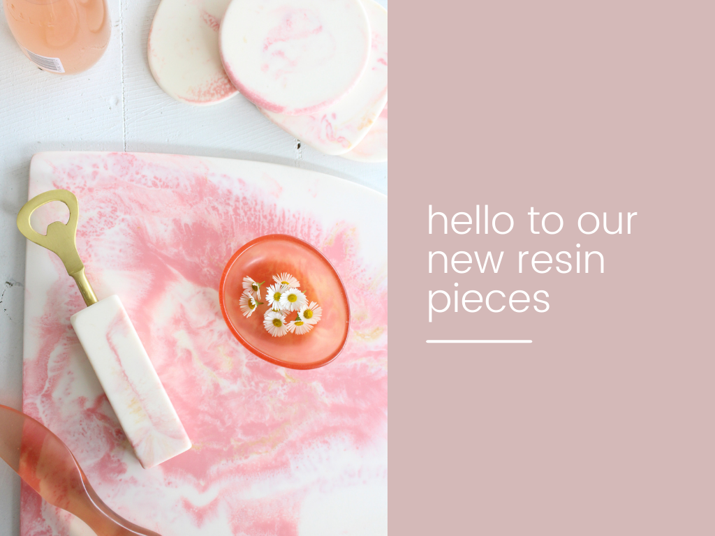 Hello to our new resin pieces