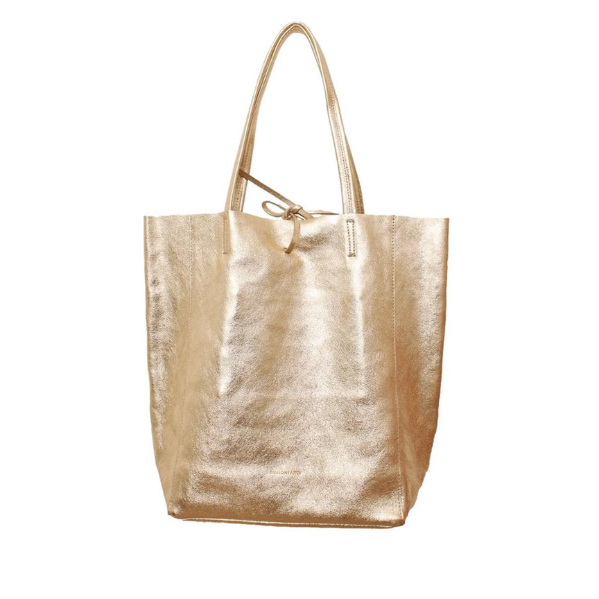 Large Tote | Metallic Gold