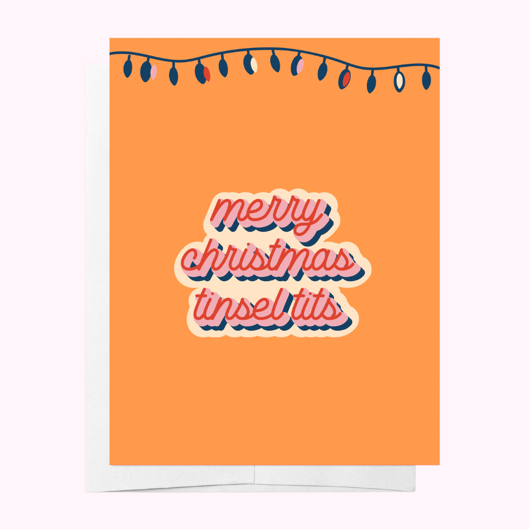 Tinsel Tits Greeting Card