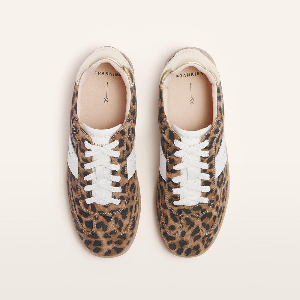 Levi Leopard Print Suede
