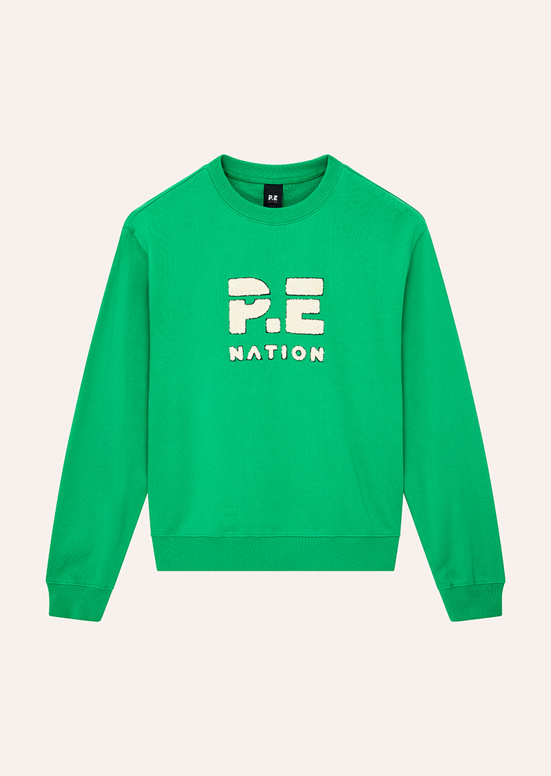 Heads Up Boucle Sweat | Kelly Green