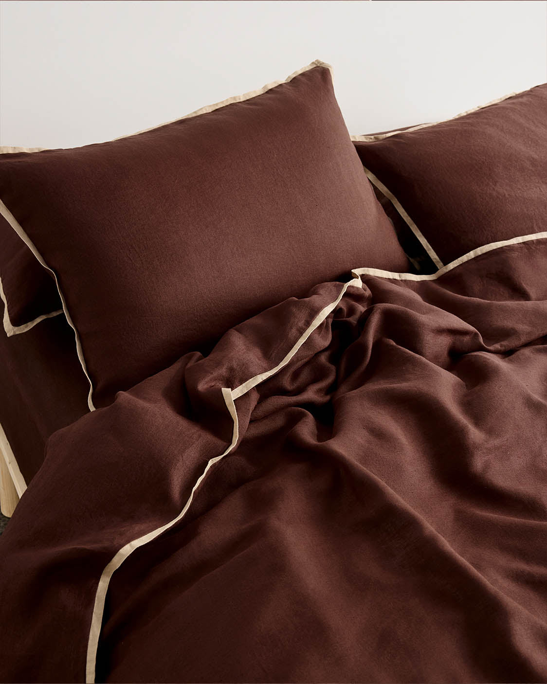 Linen Quilt Cover | Brown Sugar
