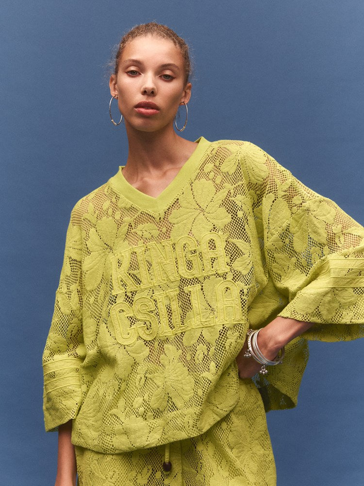 Nova Lace Onyx Tee