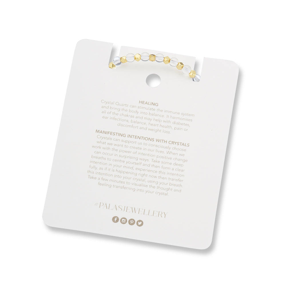 Aura of Gold Gem Bracelet | Crystal Quartz