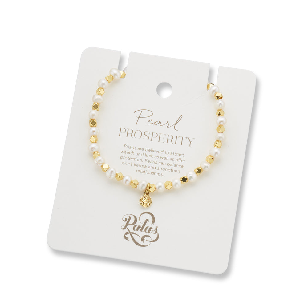 Aura of Gold Gem Bracelet | Pearl