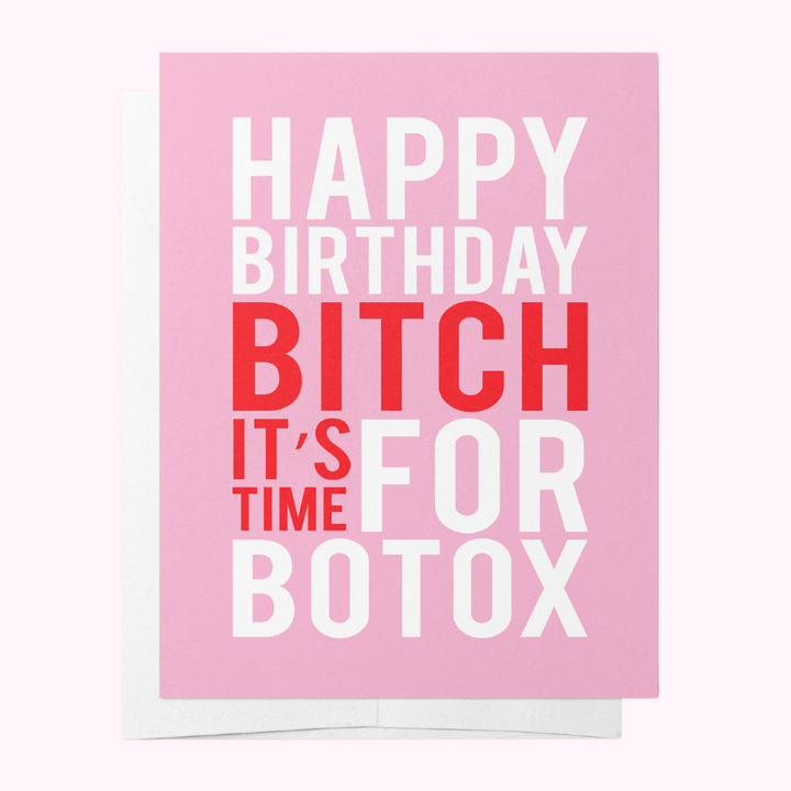 Botox Greeting Card