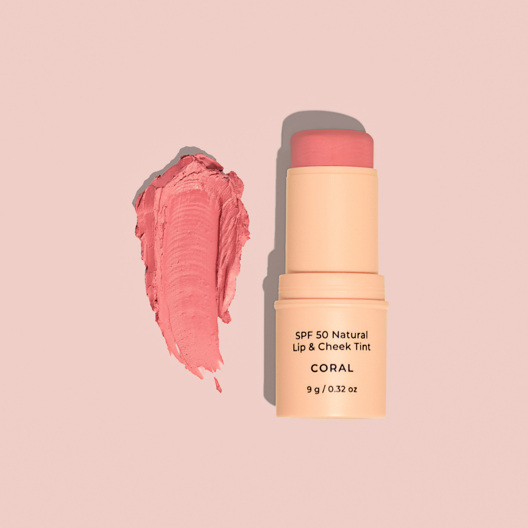 SPF 50 Natural Lip & Cheek Tint | Coral