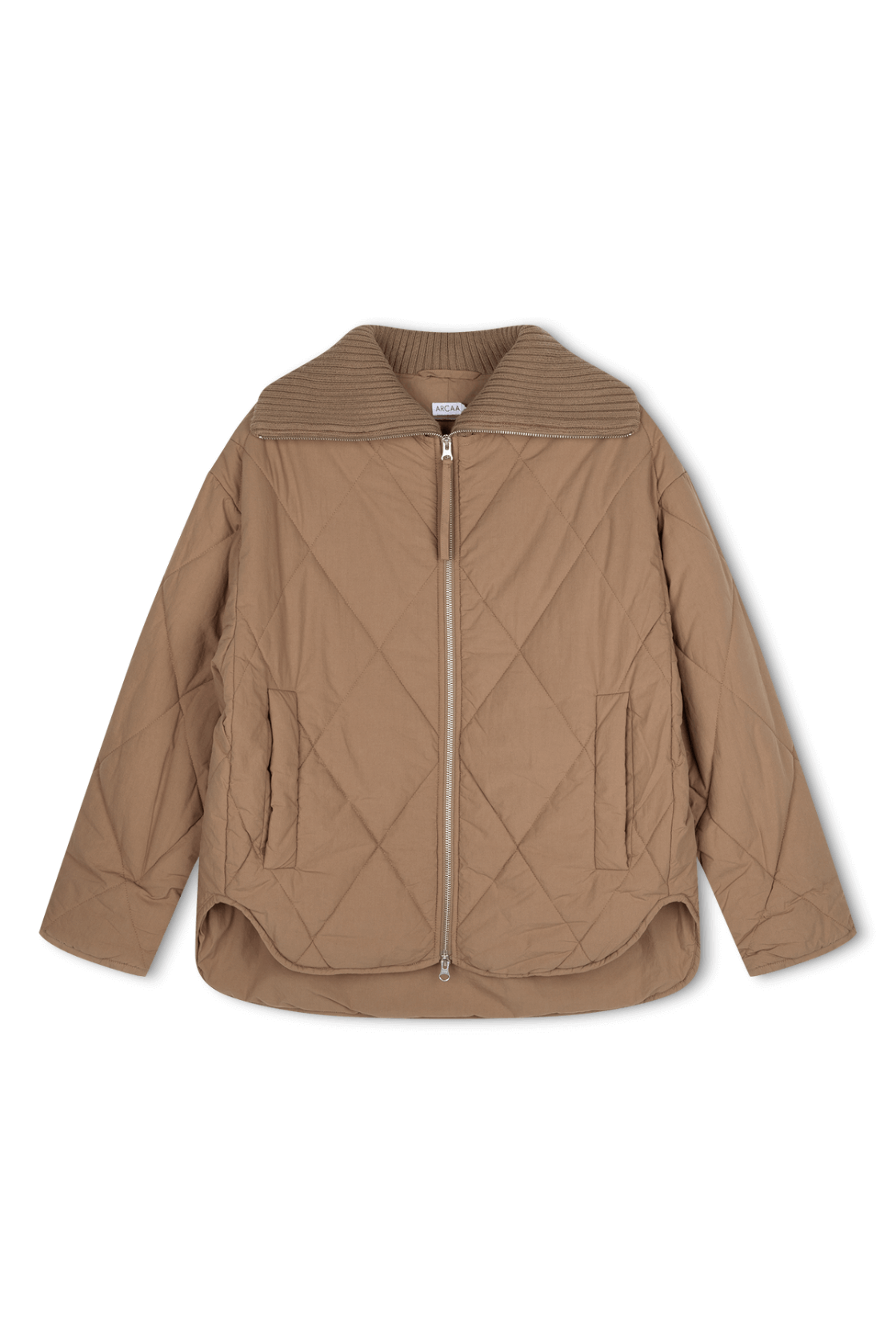 Reece Quilted Jacket | Taupe