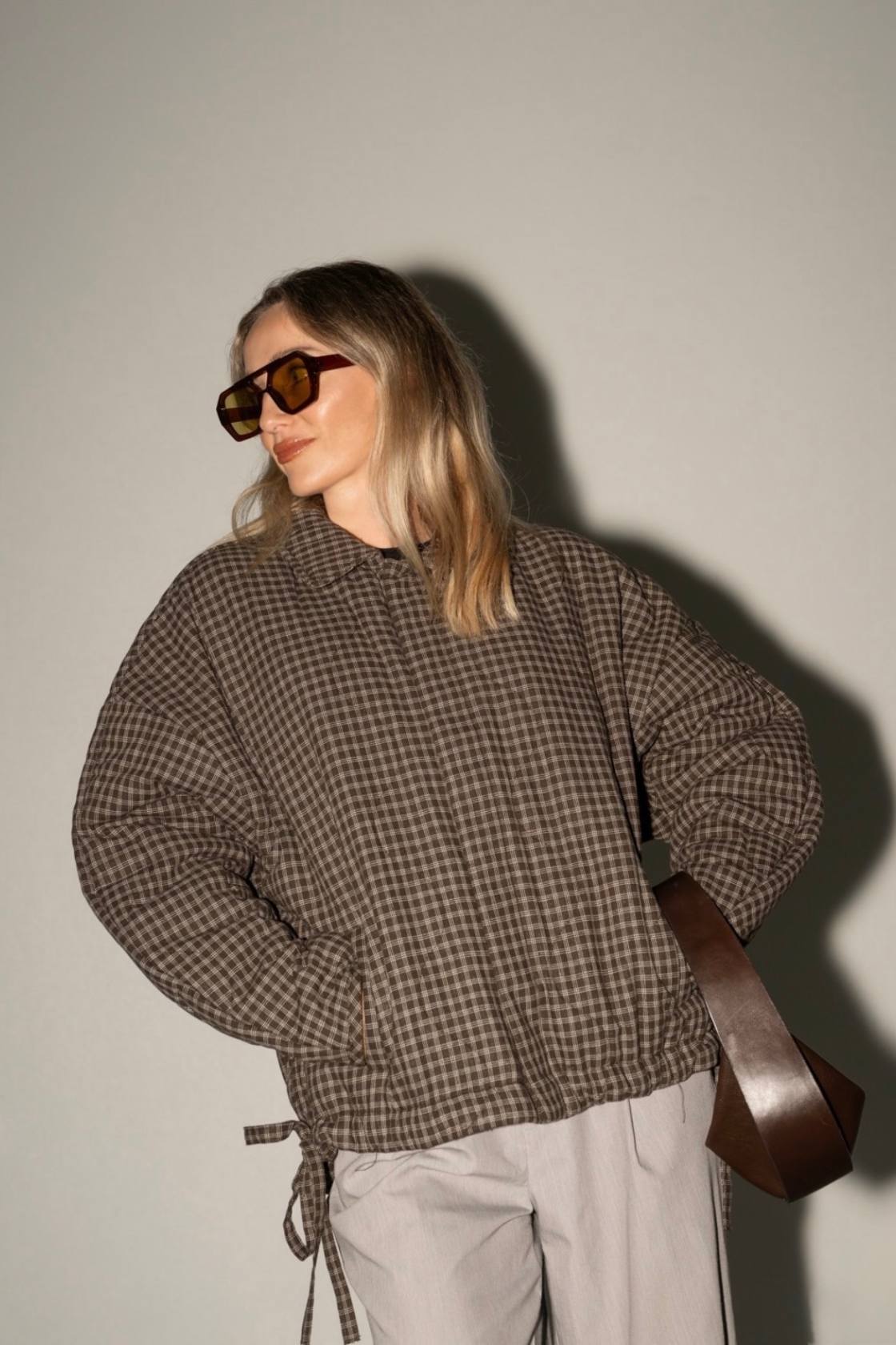Matteo Jacket | Espresso Check