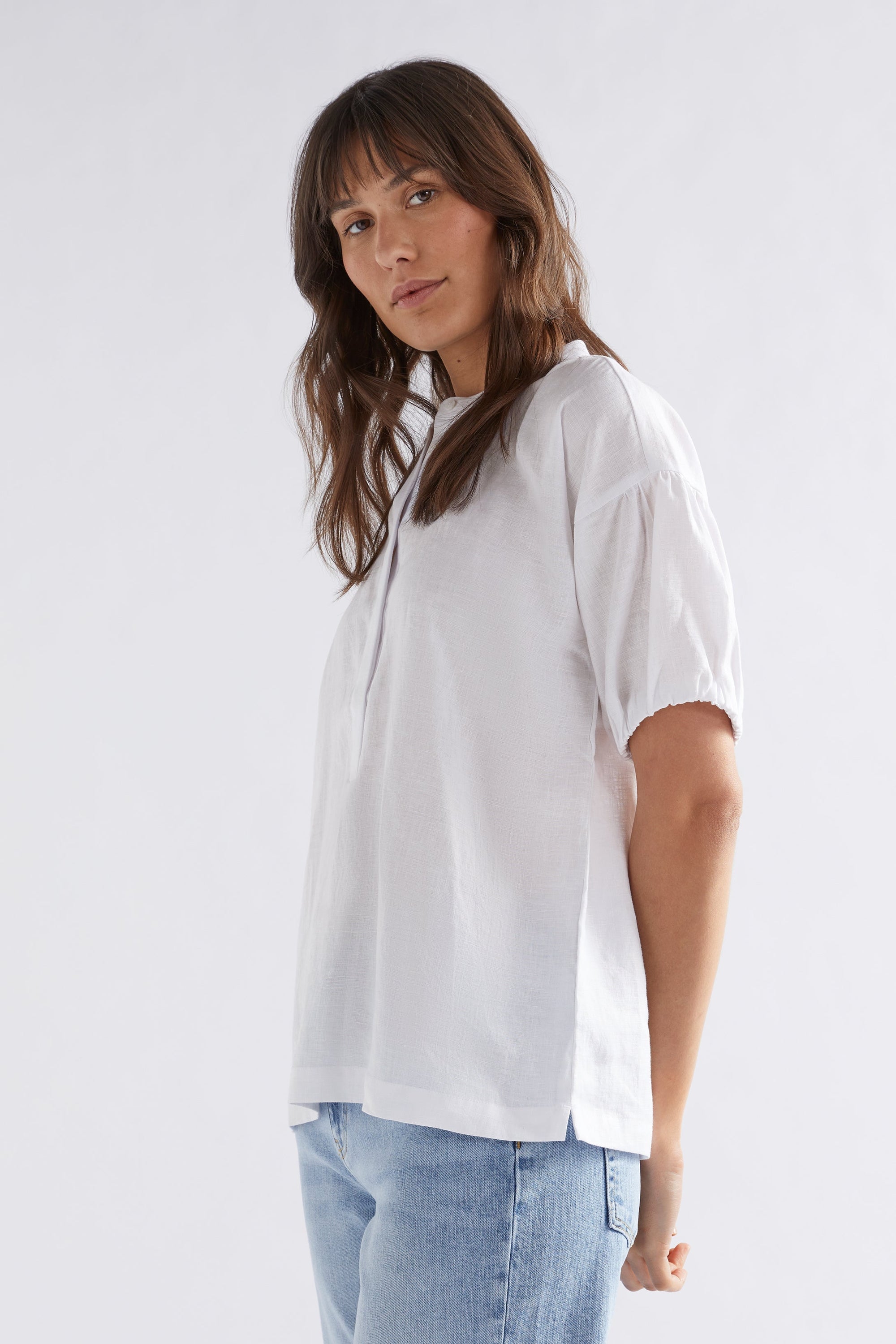 Strom Linen Shirt | White