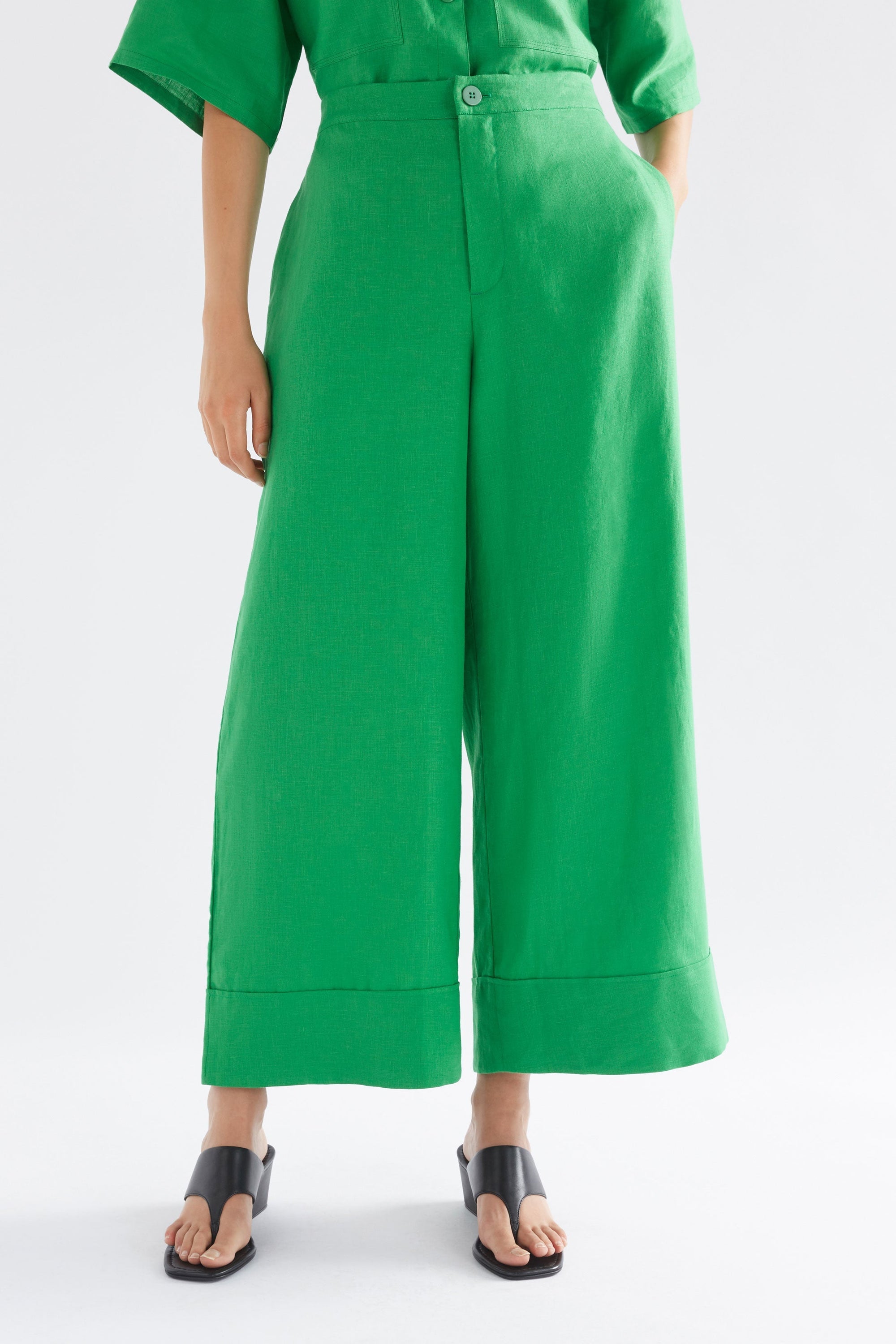 Anneli Light Pant | Vine Green