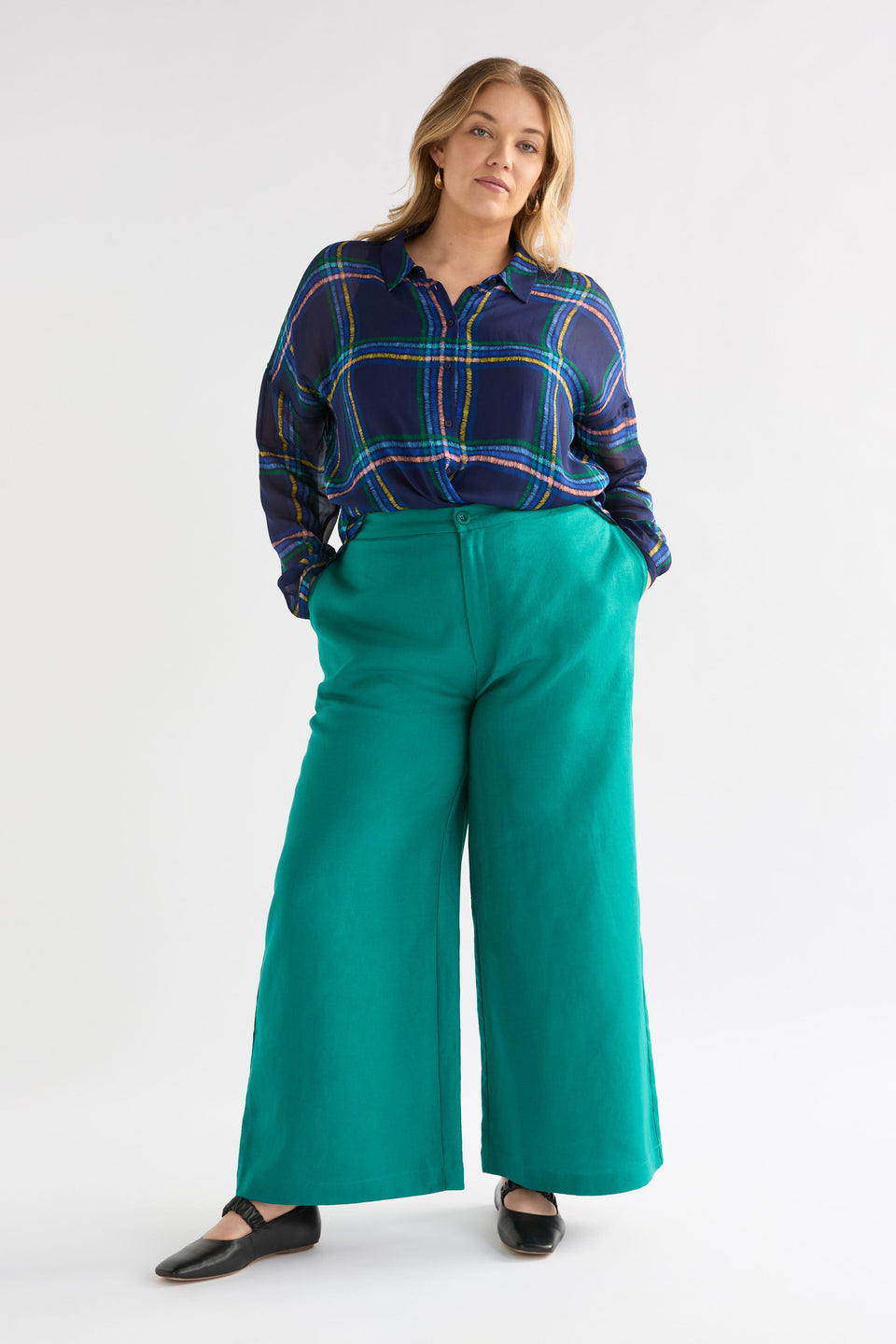 Anneli Long Pant | Teal