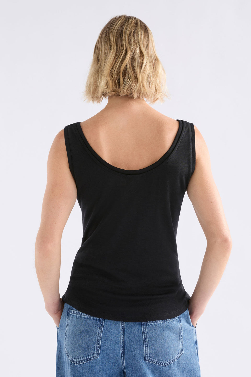 Merino Wool Tank | Black