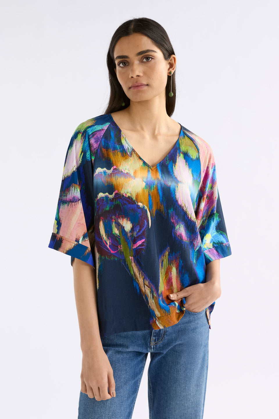 Moda V Neck Top | Vaara Print