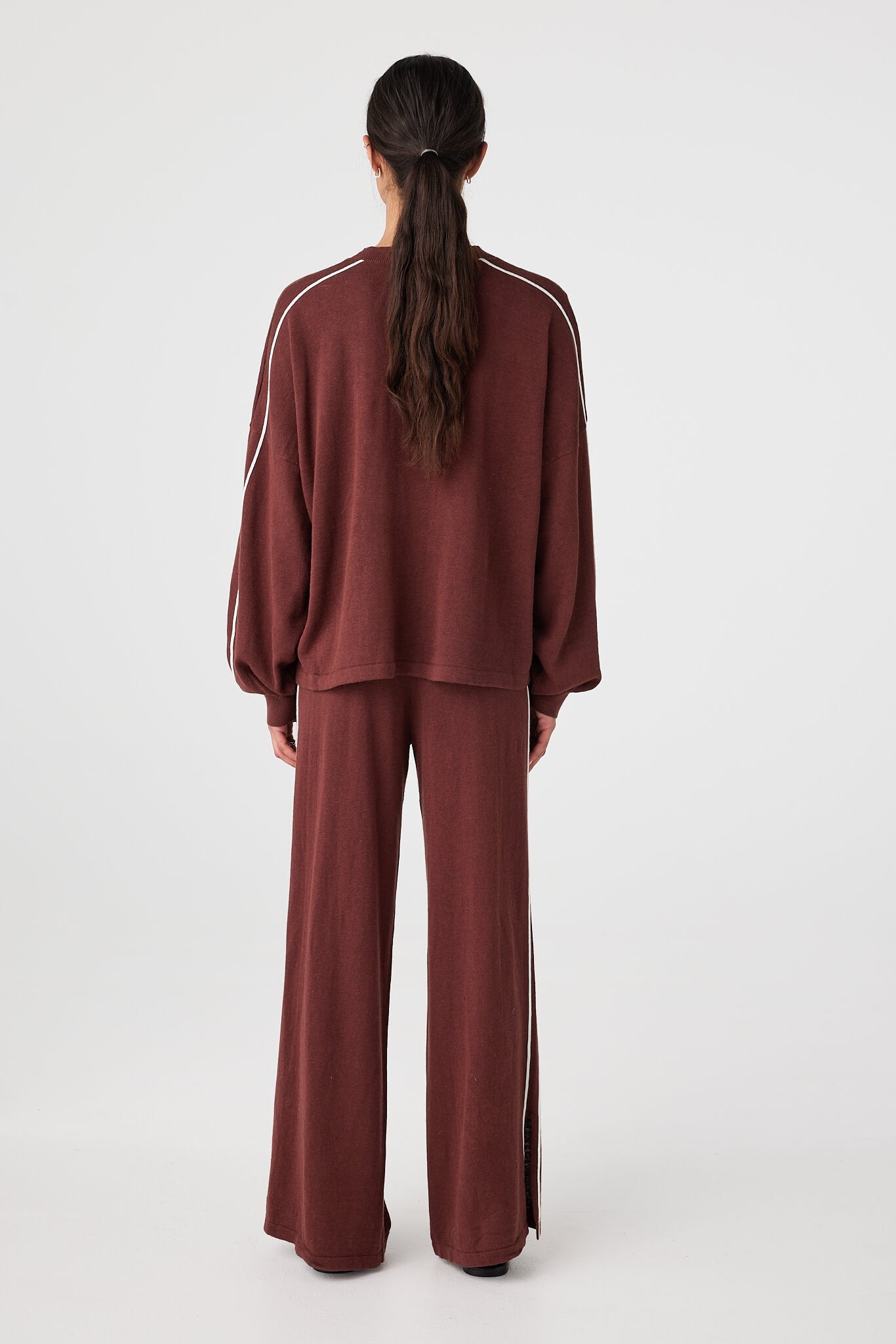 Pippa Long Sleeve Tee | Raisin & Cream