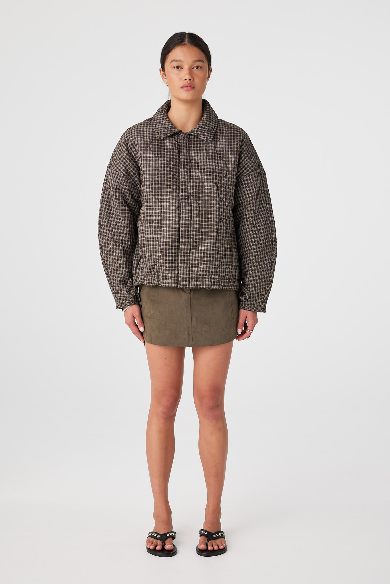 Matteo Jacket | Espresso Check