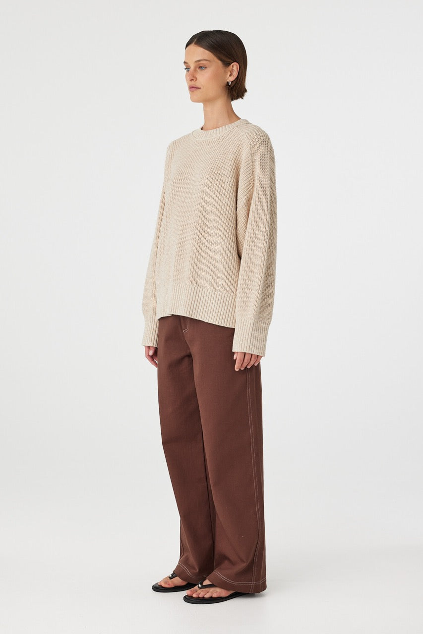 Solene Sweater | Cream & Sand