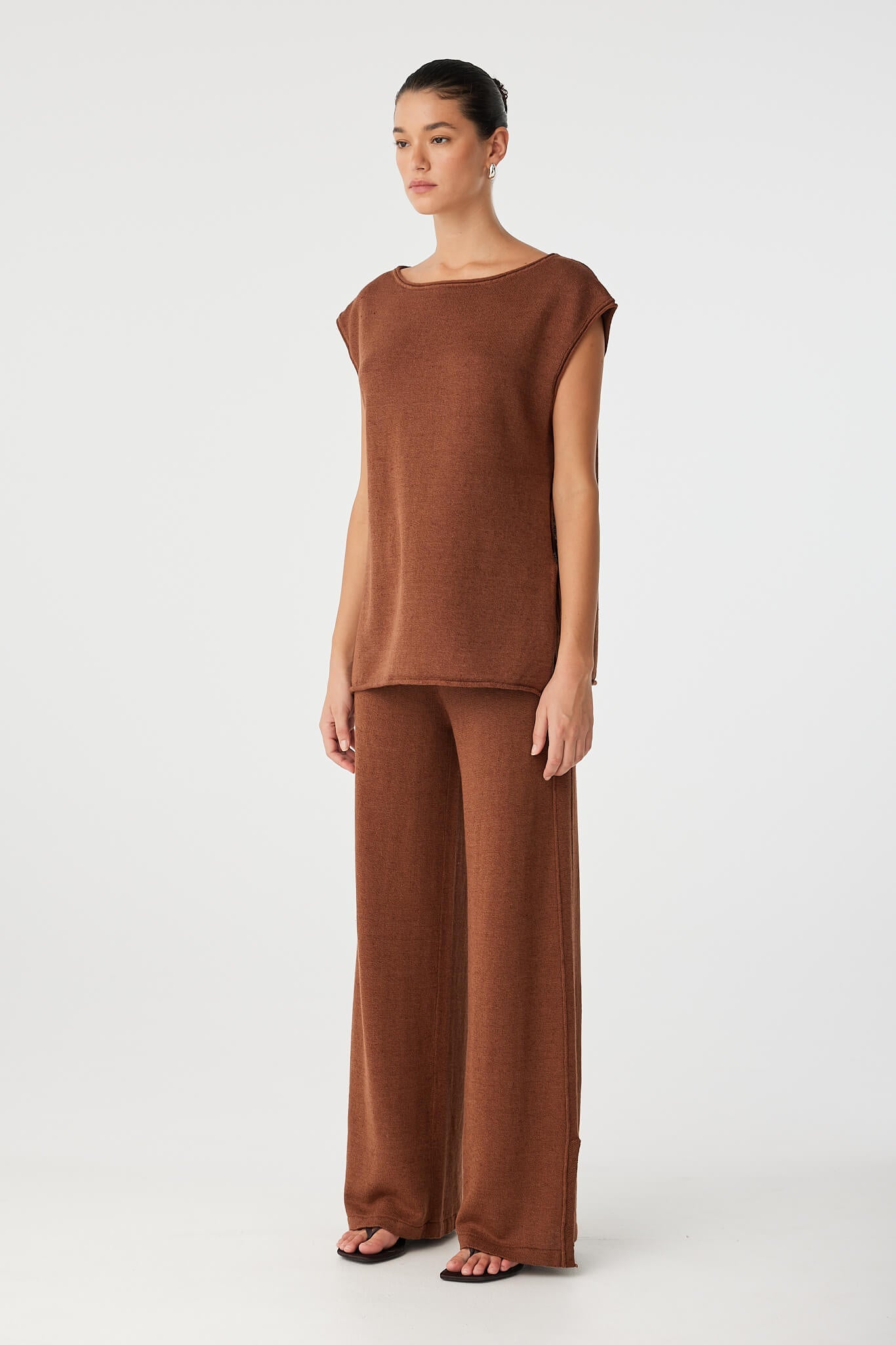 Poppy Tie Side Top | Clay