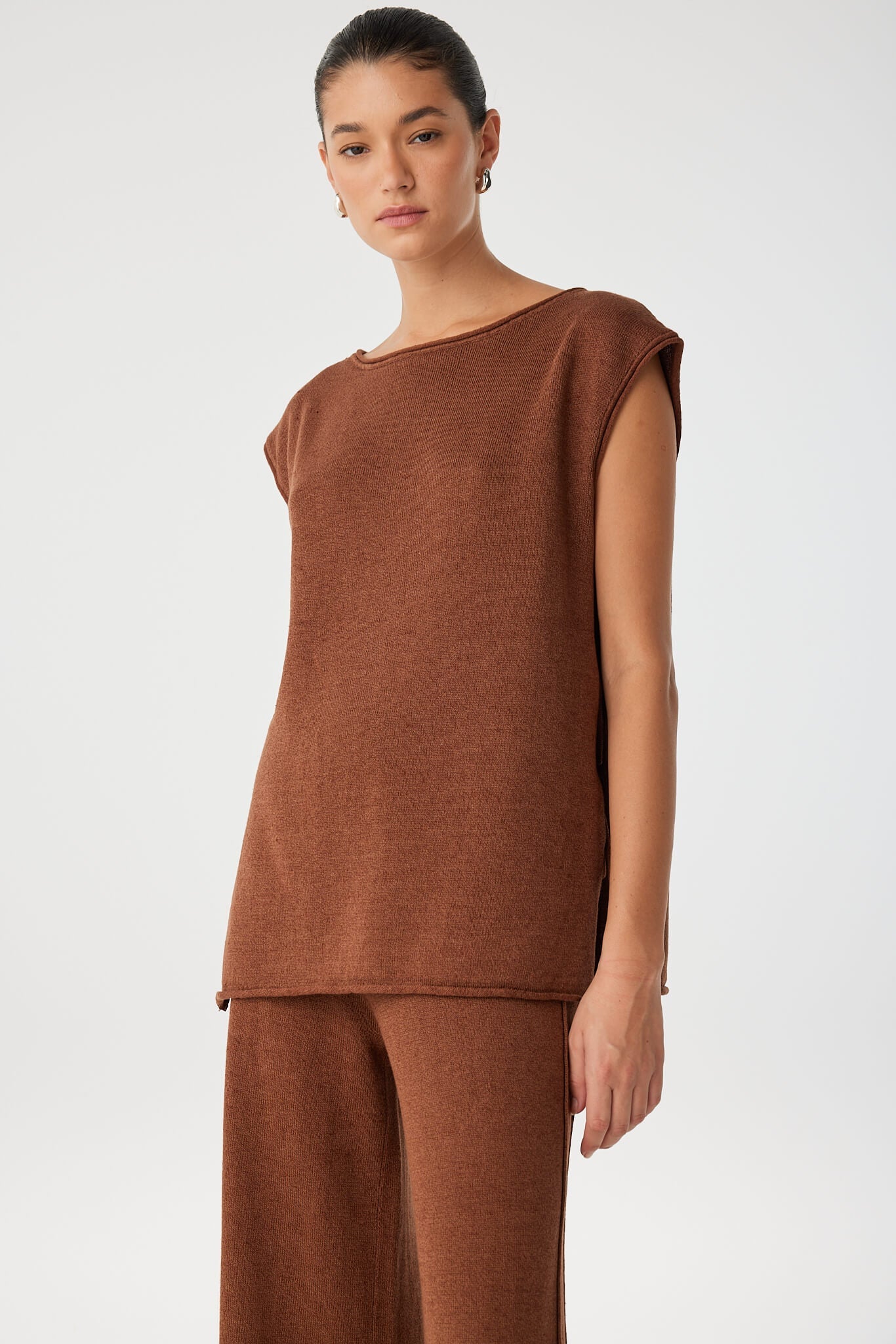 Poppy Tie Side Top | Clay