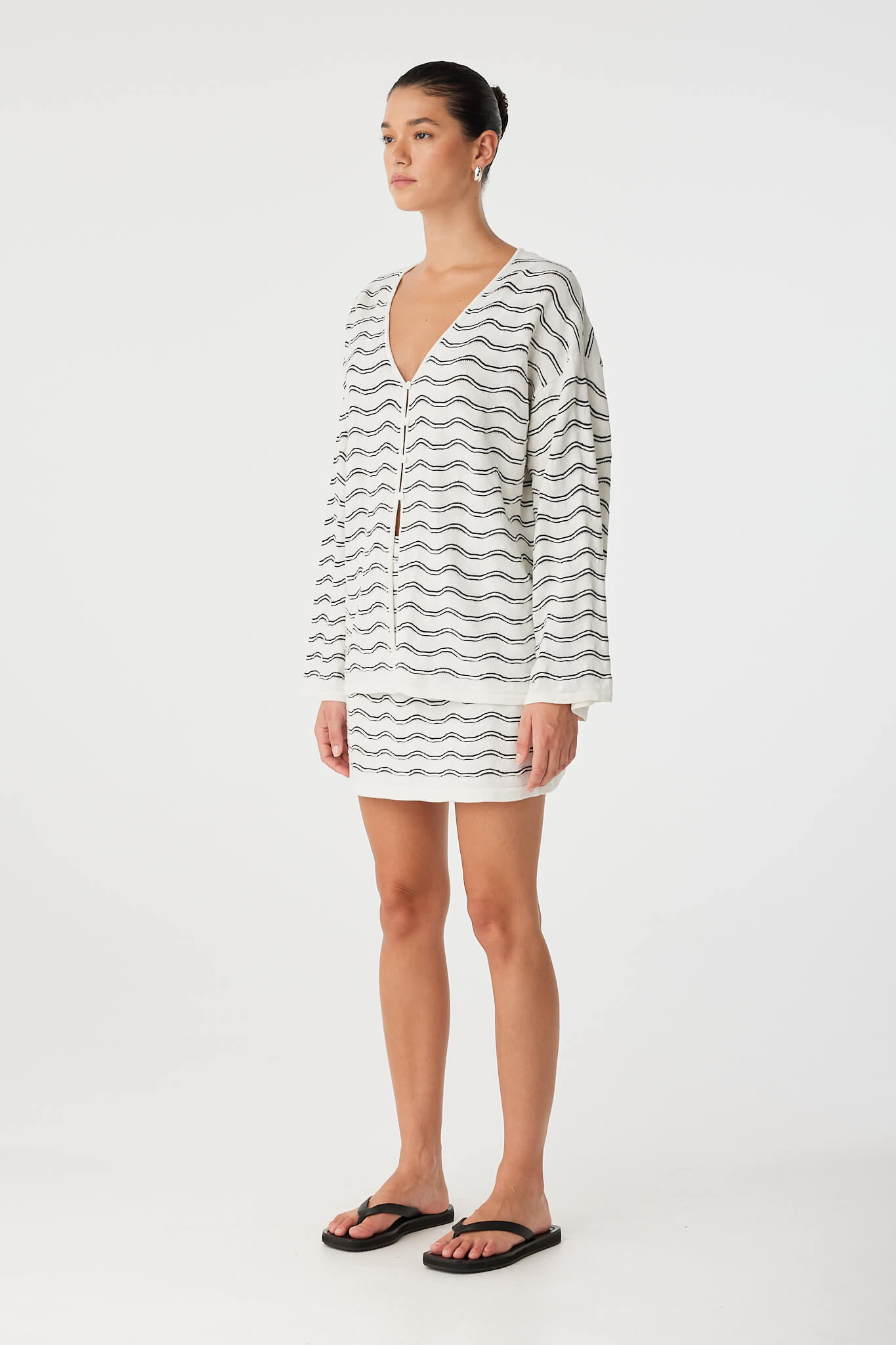 Onda Mini Skirt | Cream Wave