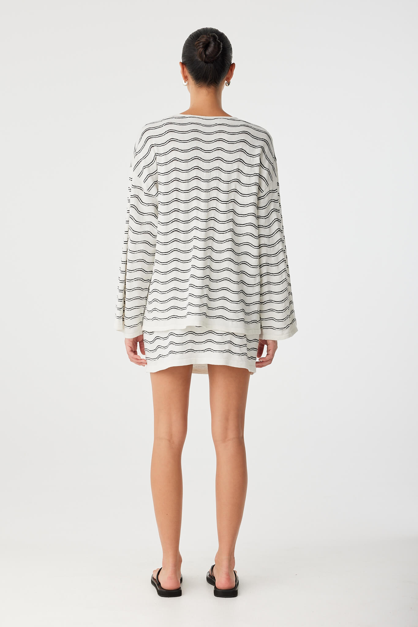 Onda Mini Skirt | Cream Wave