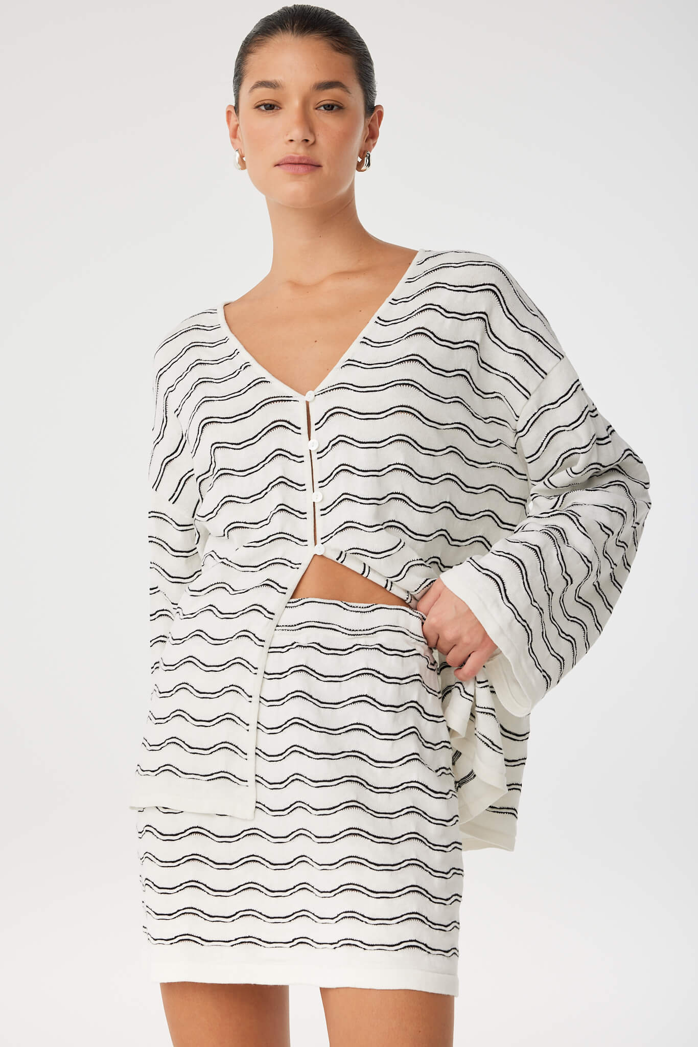 Onda Long Sleeve | Cream Wave