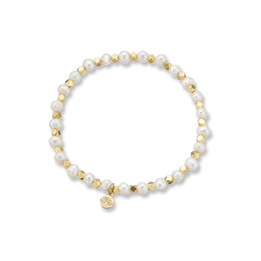 Aura of Gold Gem Bracelet | Pearl
