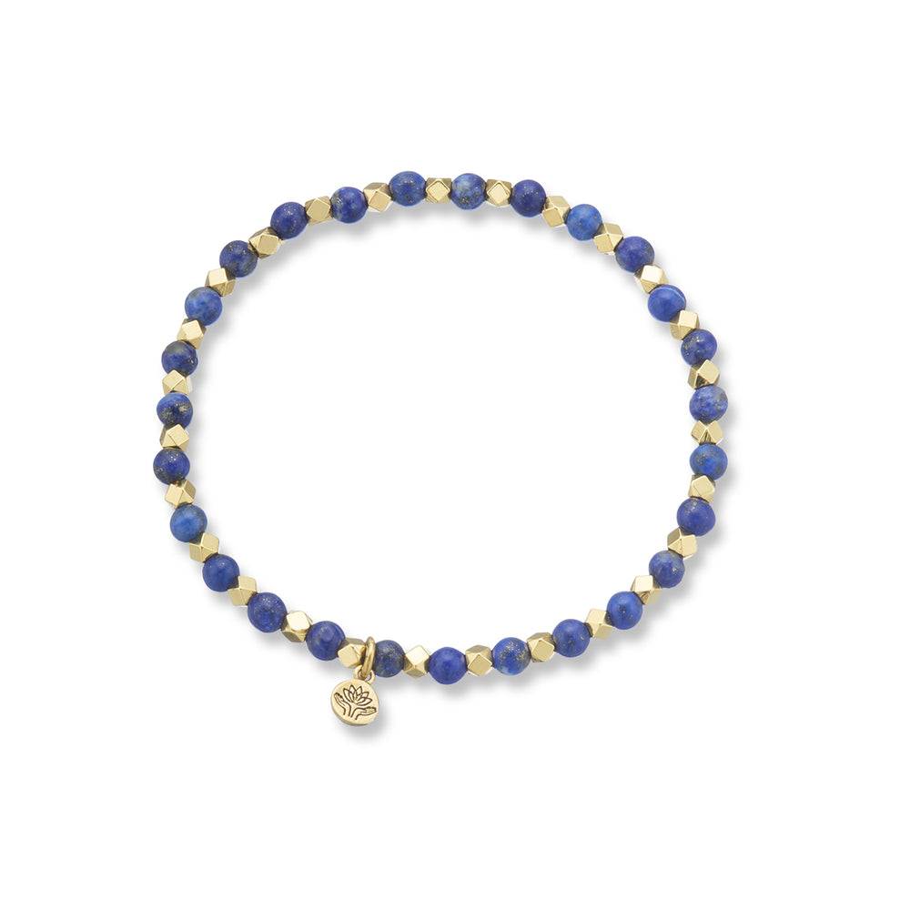 Aura of Gold Gem Bracelet | Lapis Lazuli