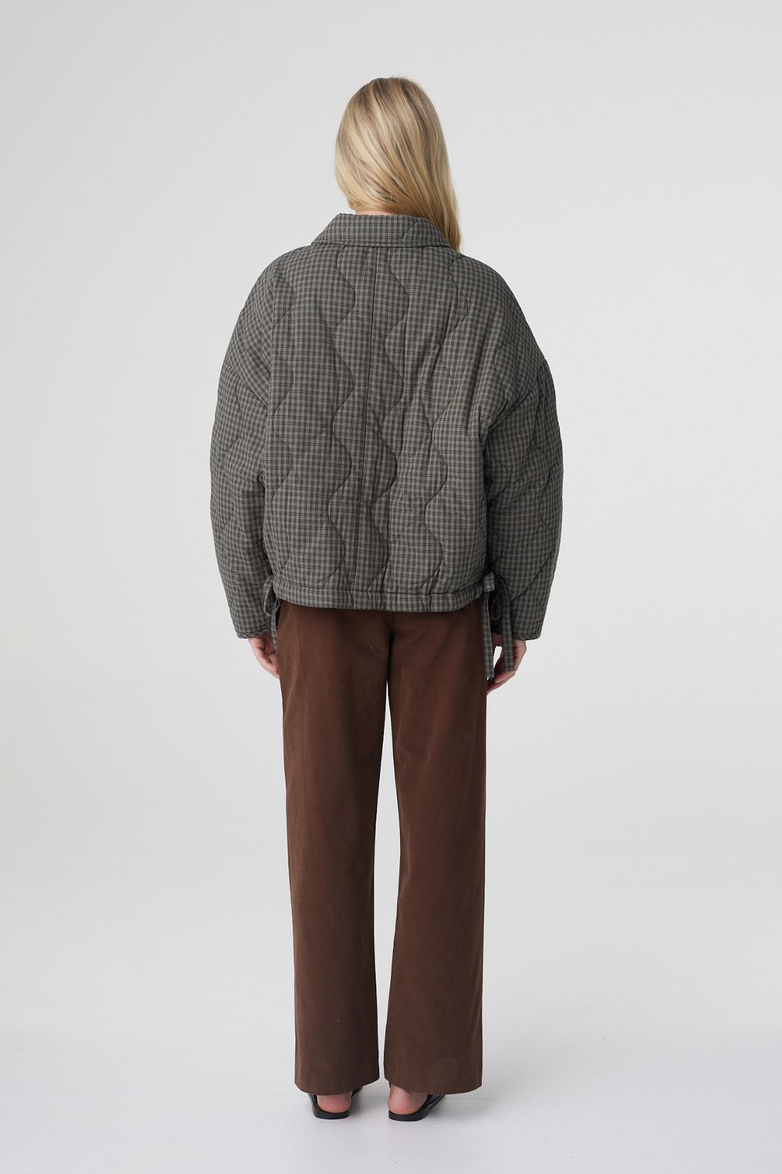 Matteo Jacket | Olive & Teal Check