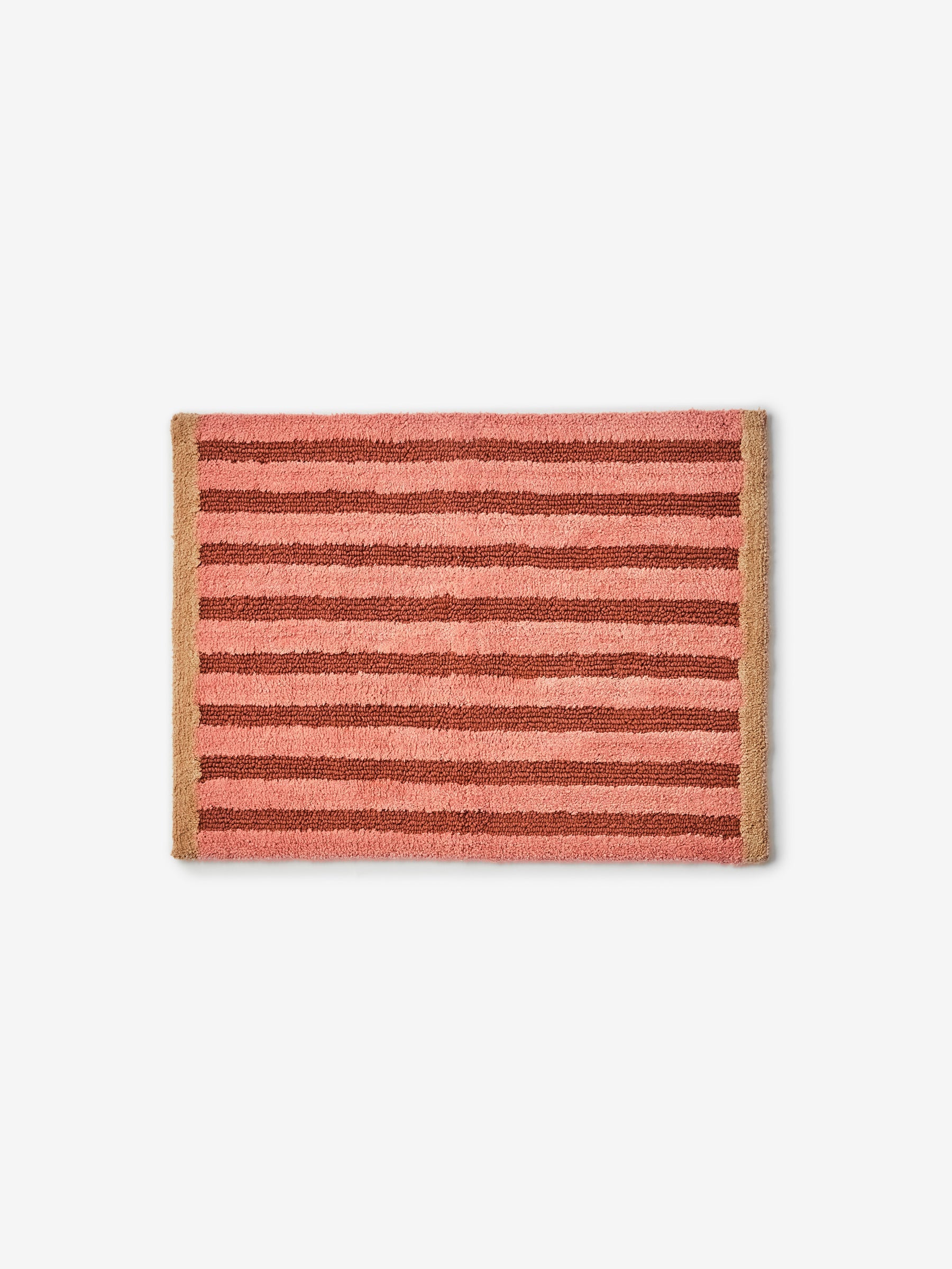 Stripe Reversible Terracotta Bath Mat