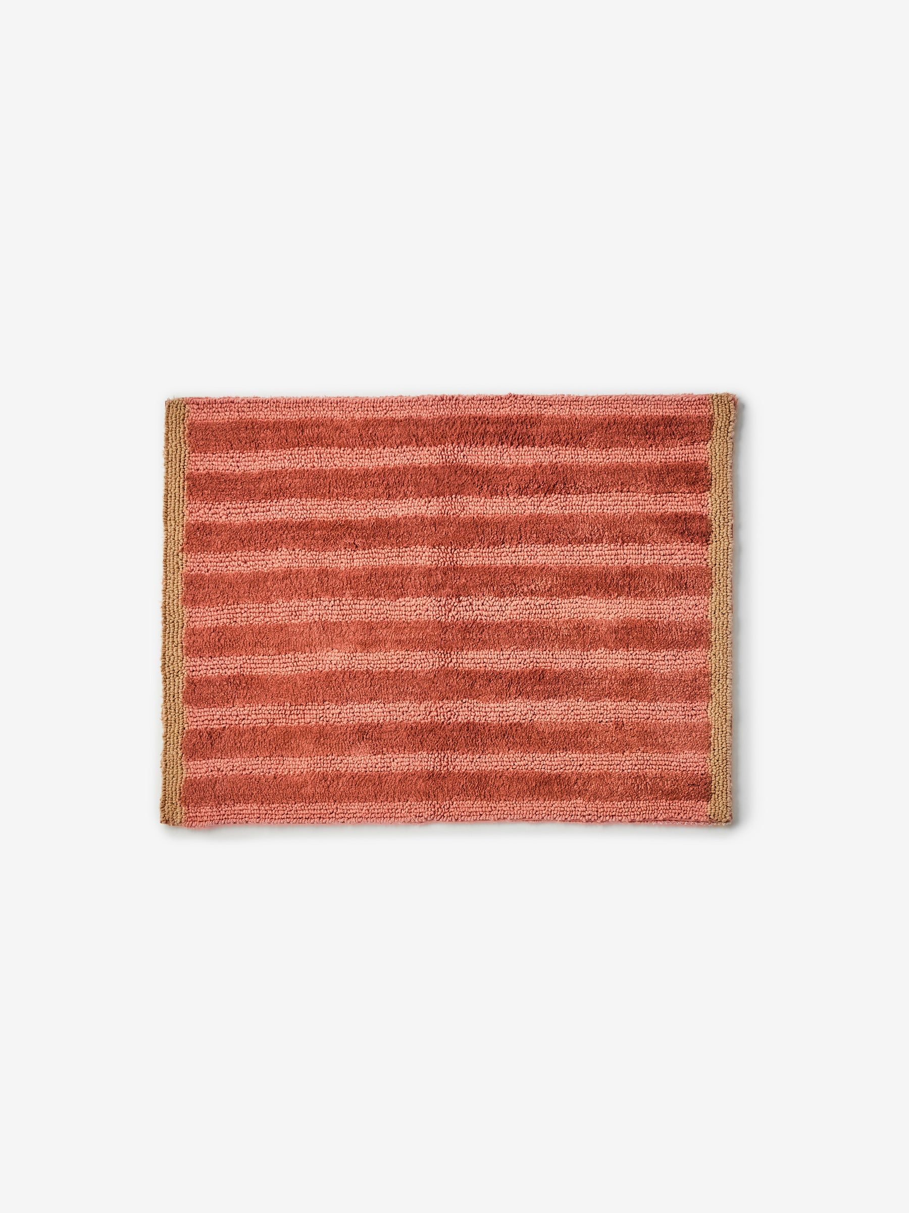 Stripe Reversible Terracotta Bath Mat