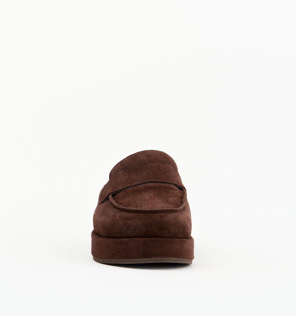Burkley | Choc Suede Shearling