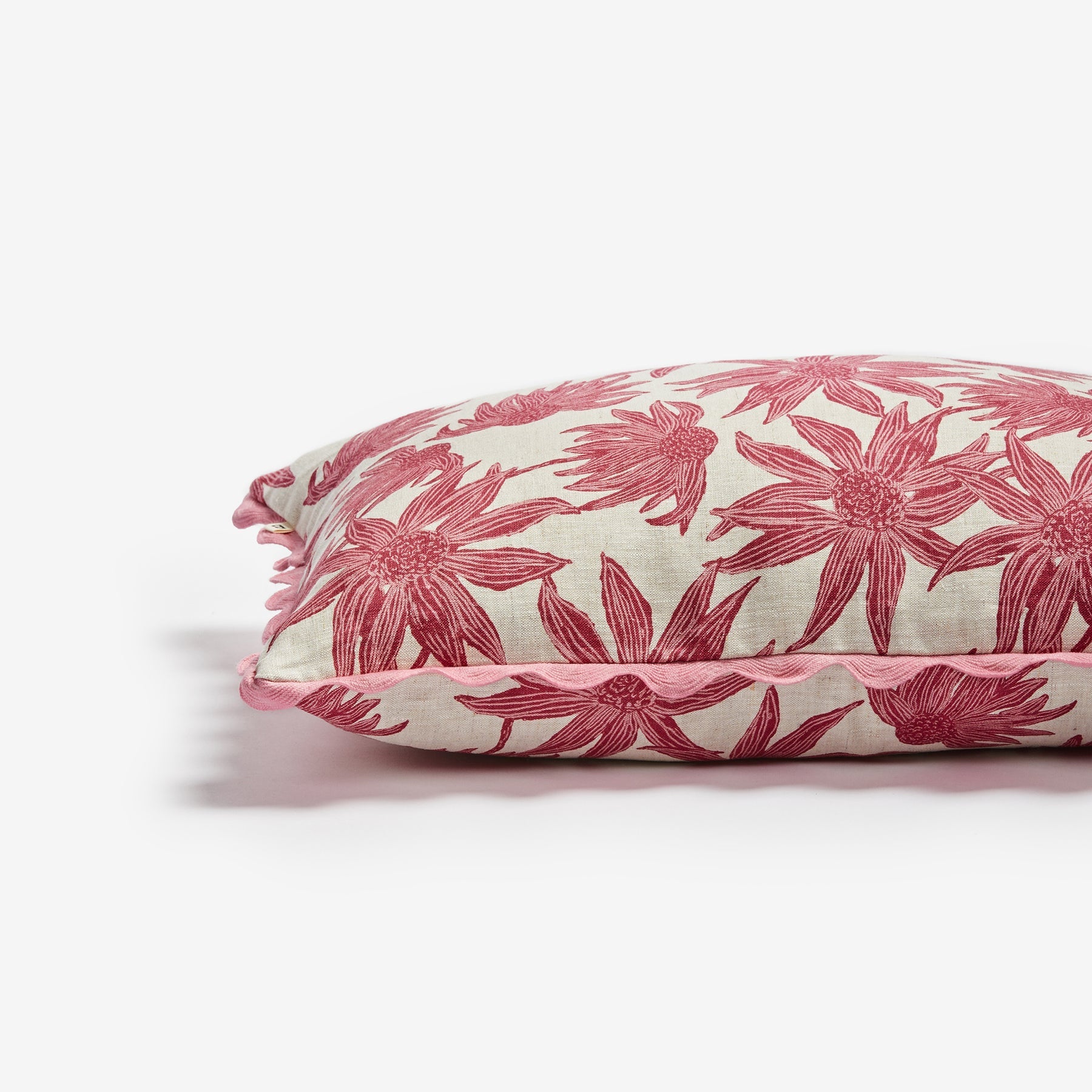 Flannel Flower Pink Cushion 60x40cm