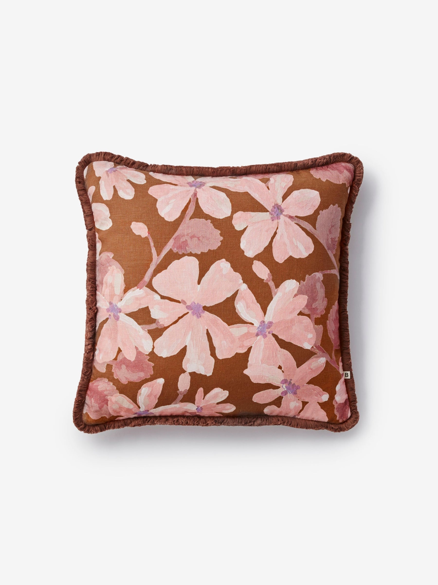 Violet Tan Cushion 50cm