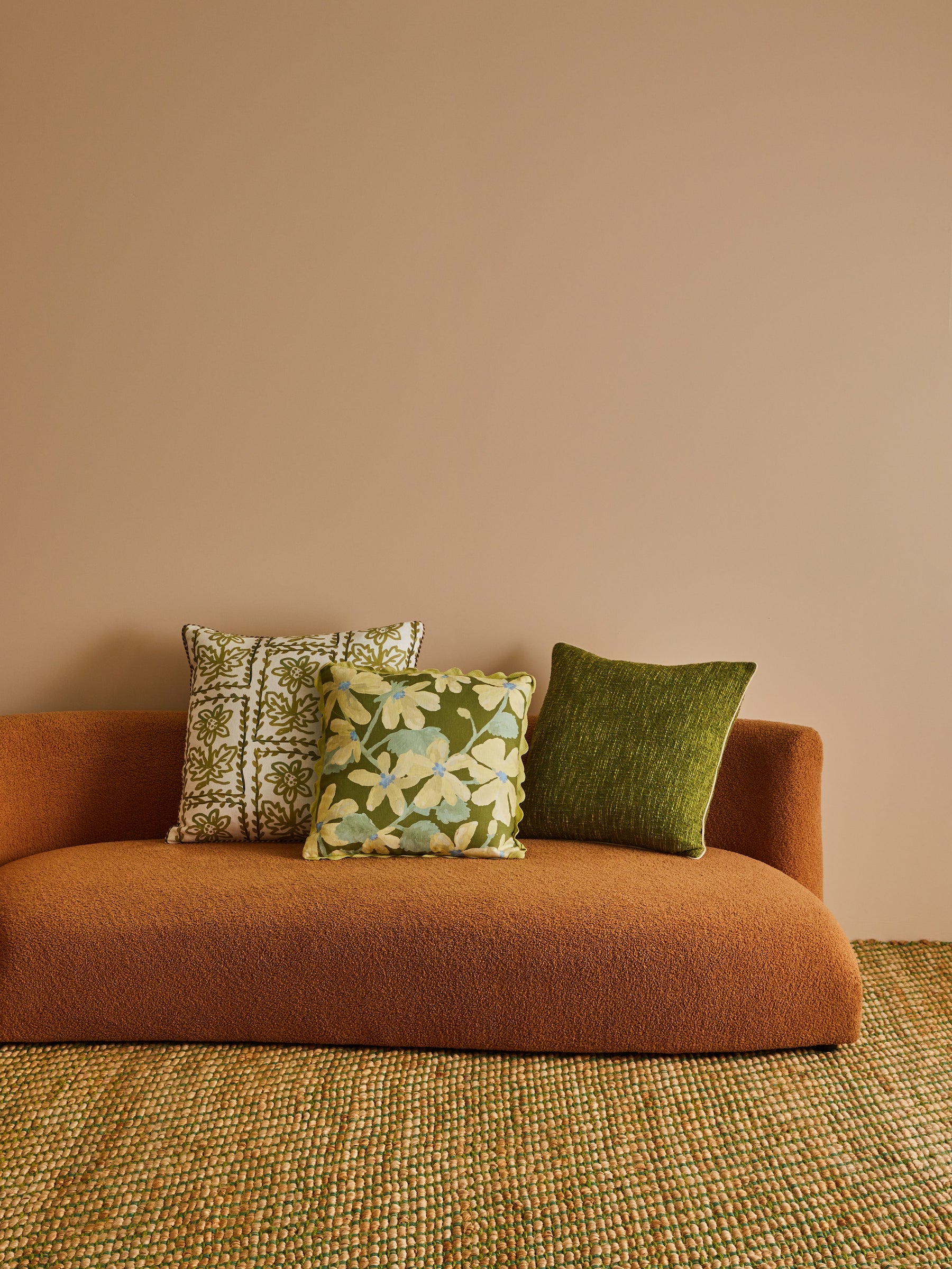 Violet Khaki Cushion 50cm
