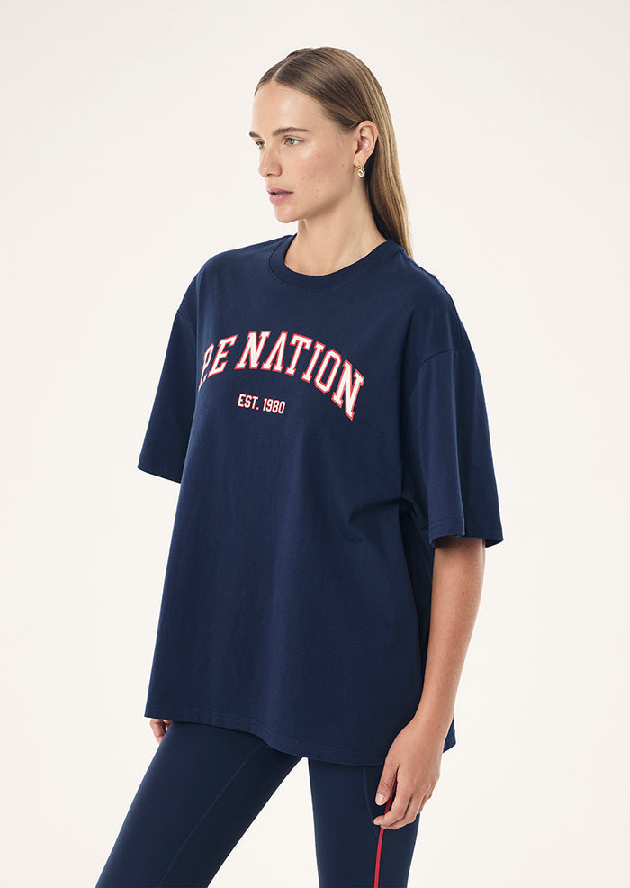 Core Oversized Tee | Dark Navy