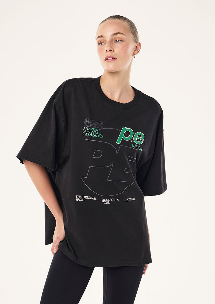 Current Oversized Tee | Black