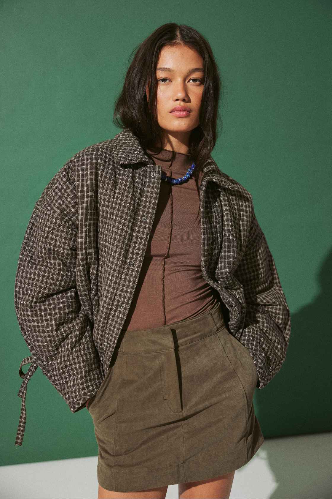 Matteo Jacket | Espresso Check