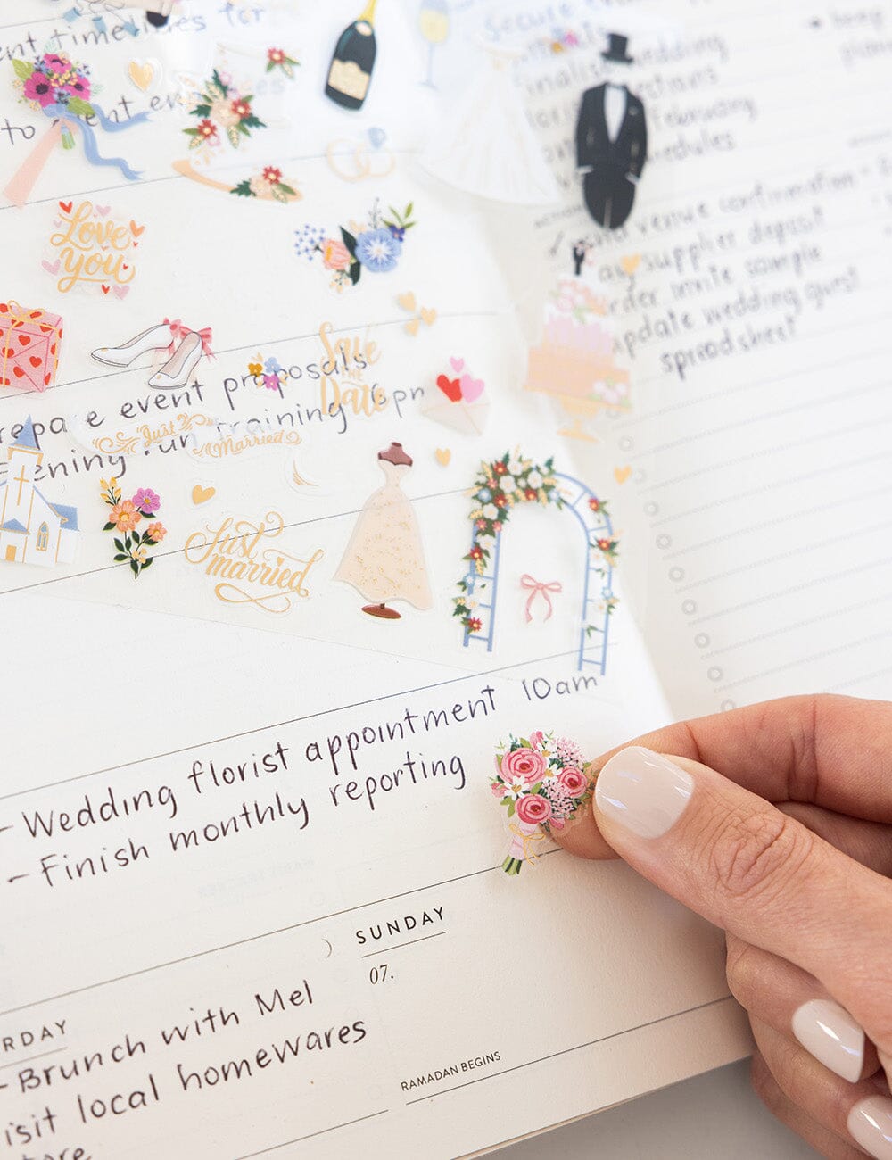 2027 Weekly Productivity Planner | Forget Me Not