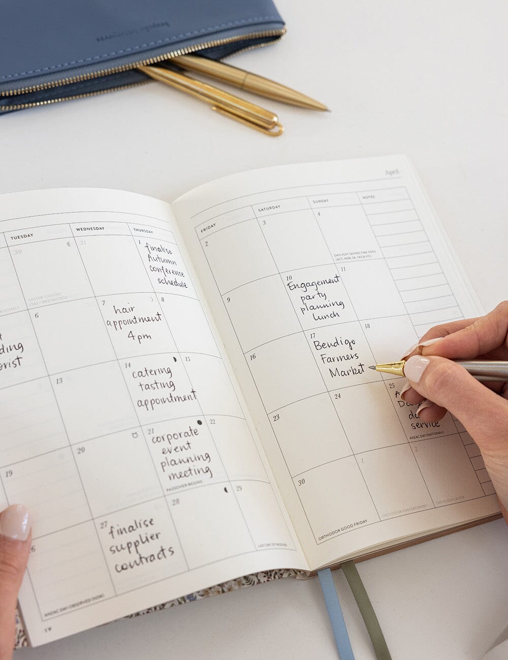 2027 Weekly Productivity Planner | Forget Me Not