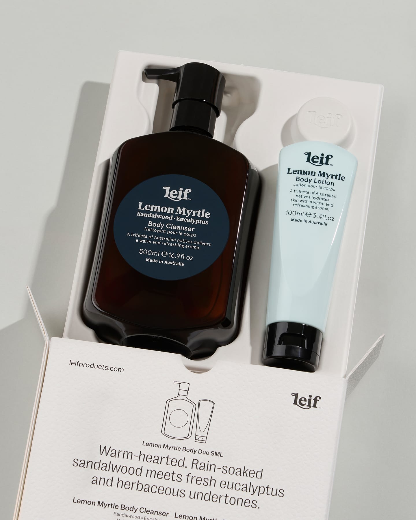 Lemon Myrtle Body Duo Sml