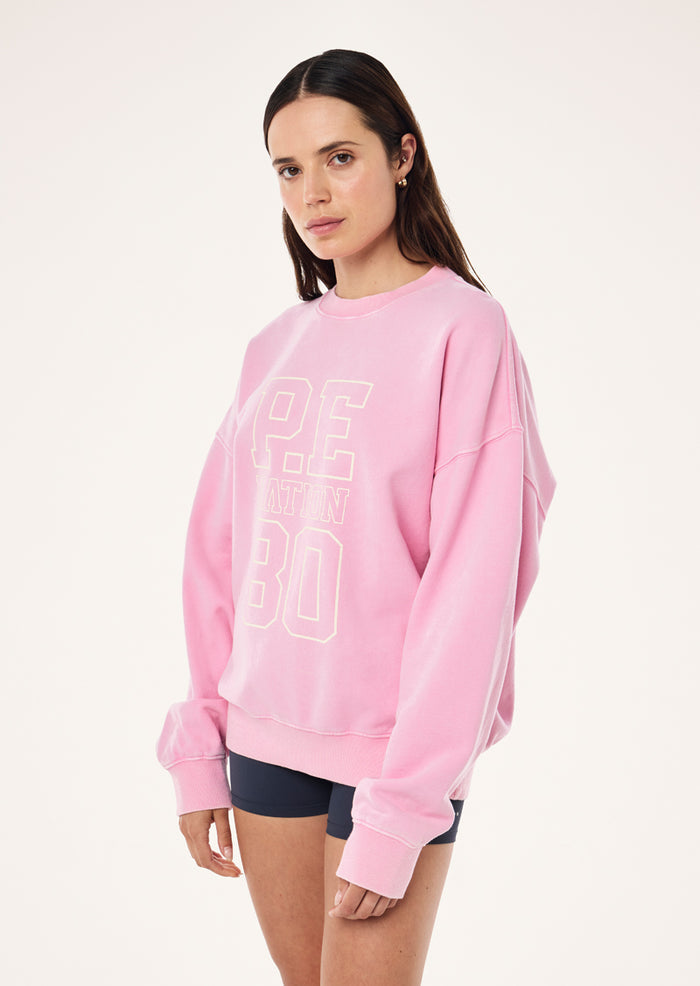 Elysian Sweat | Washed Prism Pink