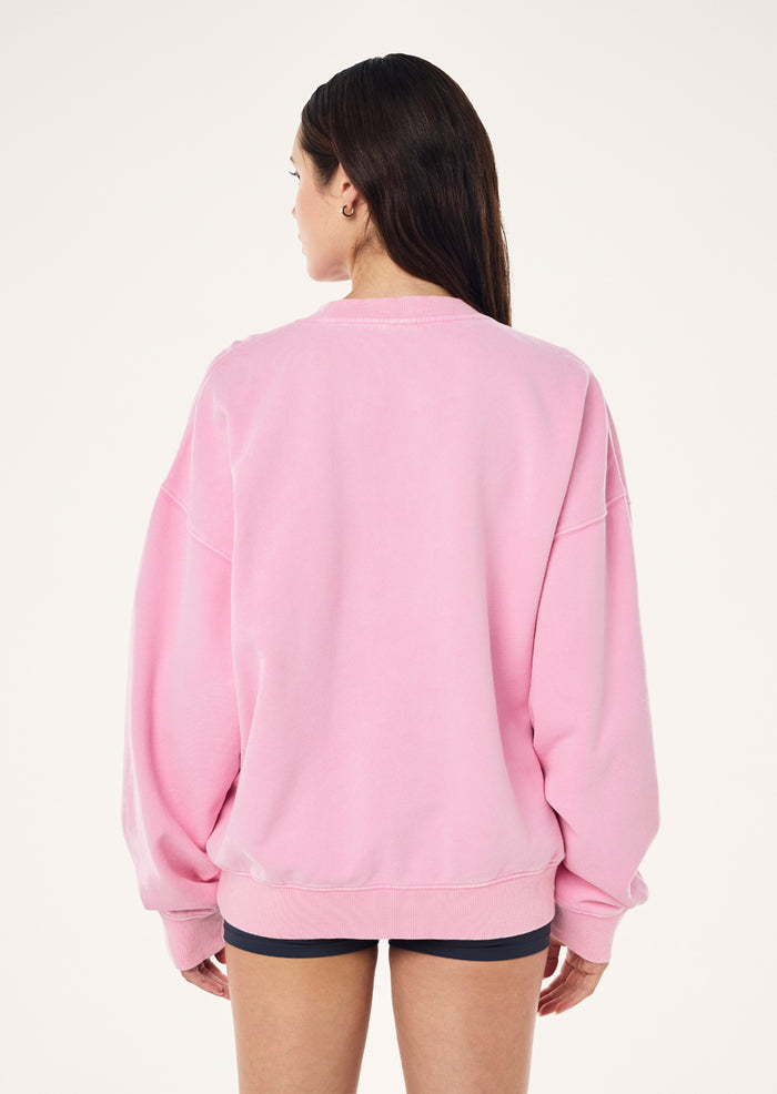 Elysian Sweat | Washed Prism Pink