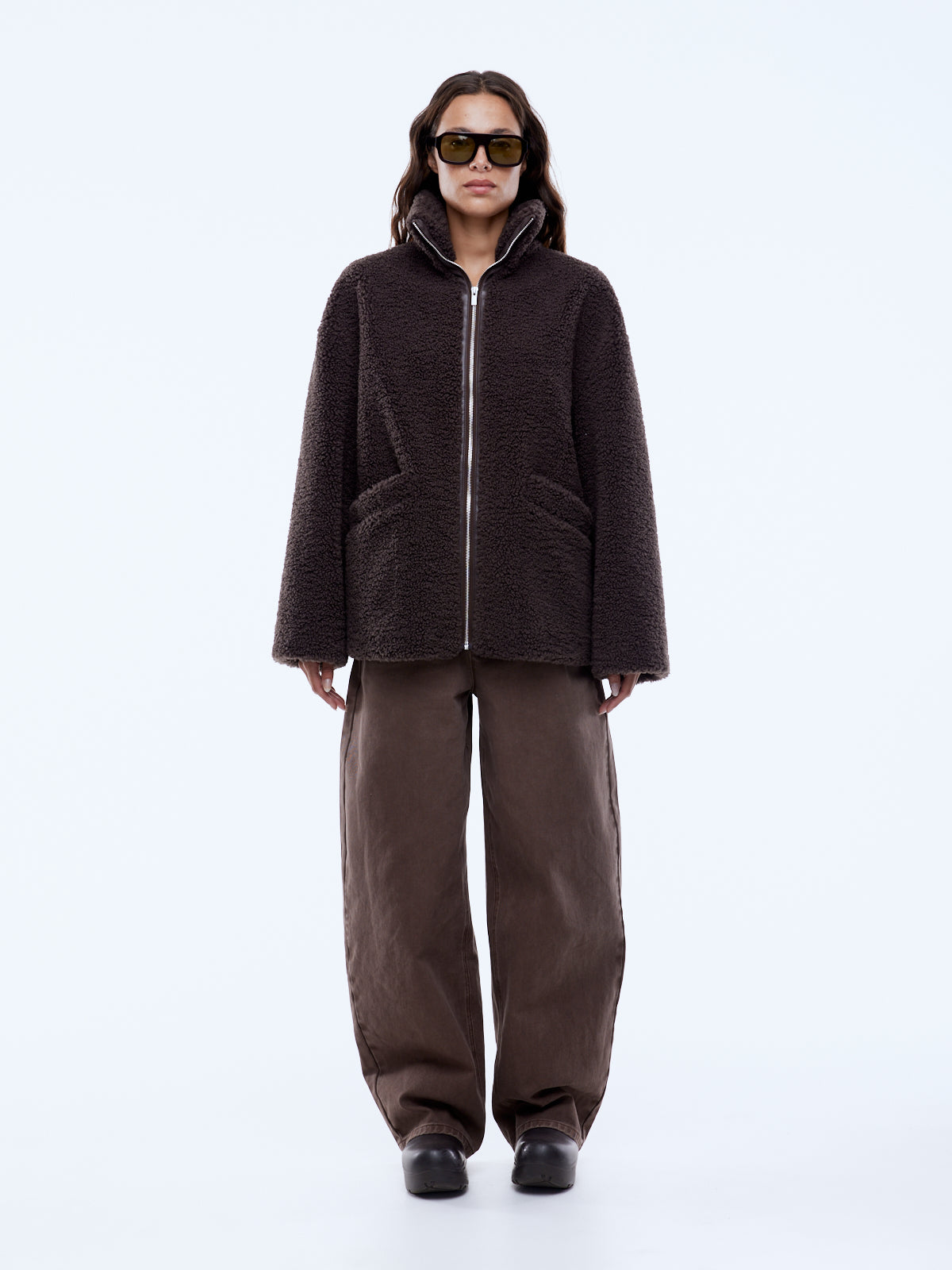 Jayla Teddy Jacket | Espresso