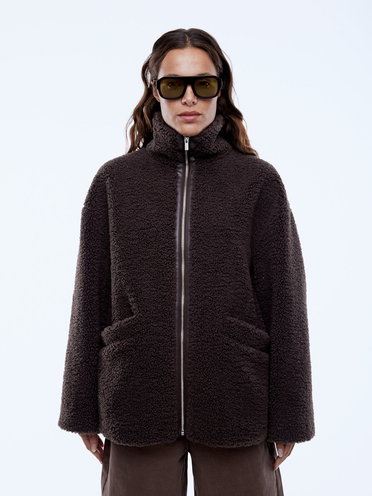 Jayla Teddy Jacket | Espresso