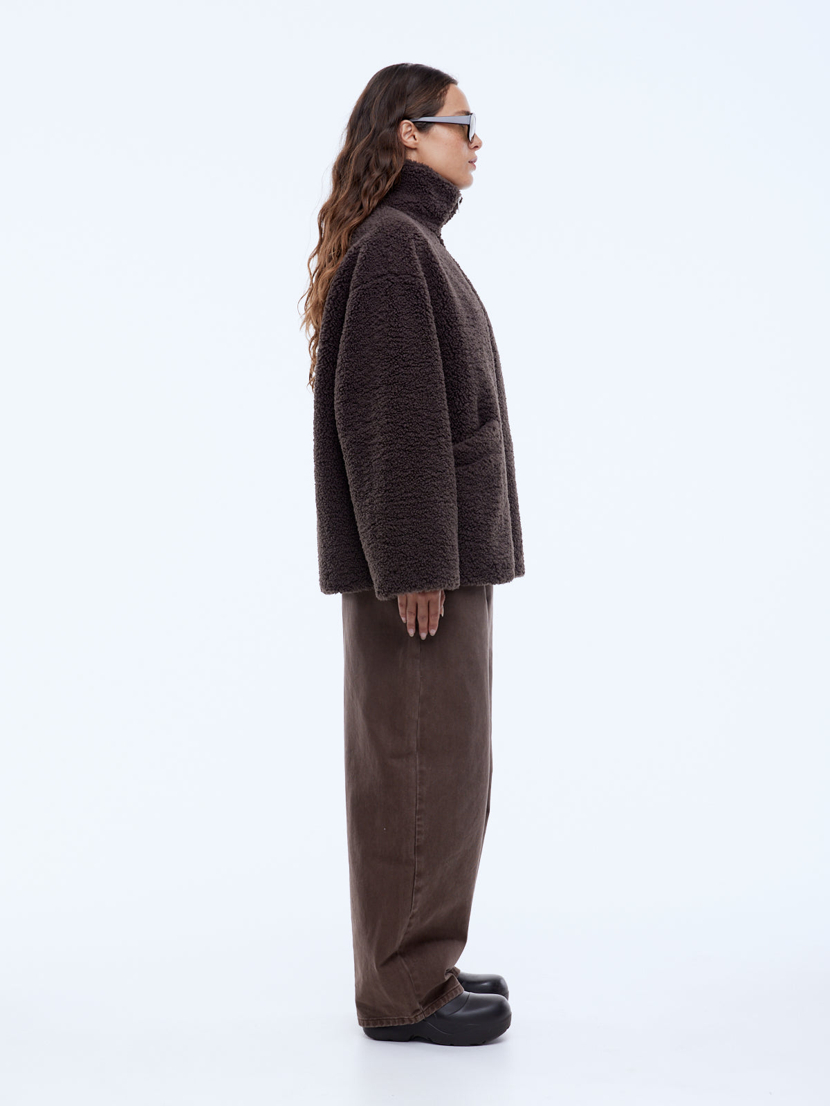 Jayla Teddy Jacket | Espresso