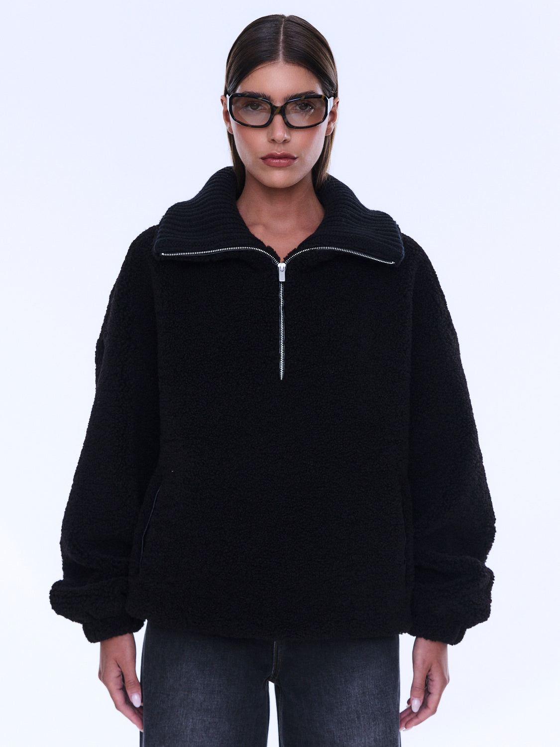 Winnie Qtr Zip | Black